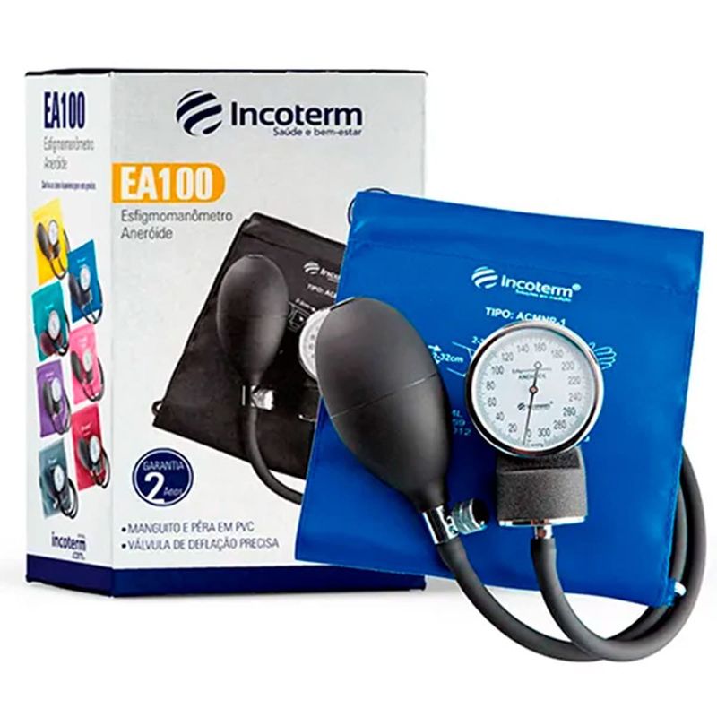 esfigmomanômetro aneróide incorterm azul (mp)