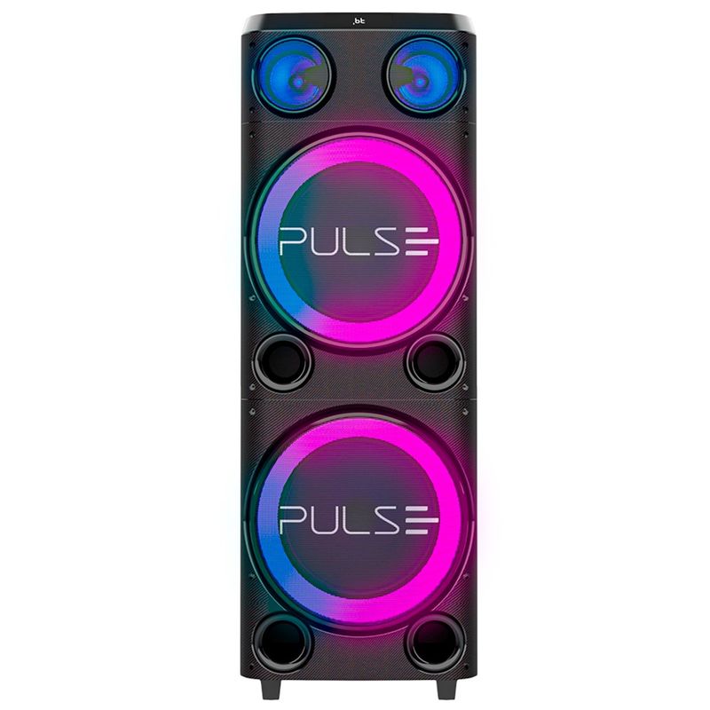 caixa de som pulse torre double 2300 preto sp508