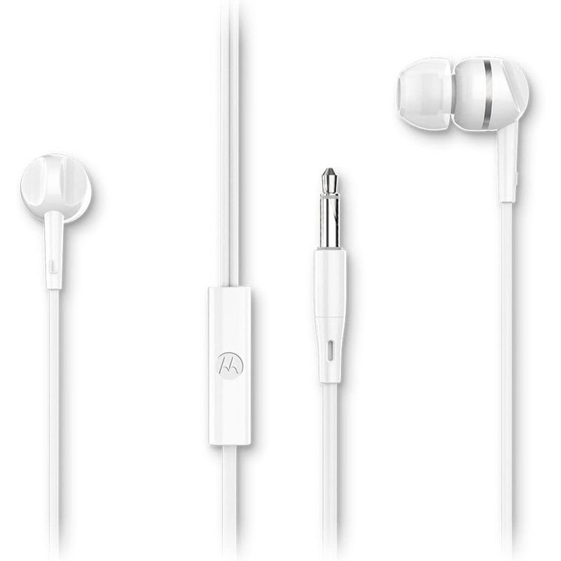 fone de ouvido motorola earbuds 105 branco