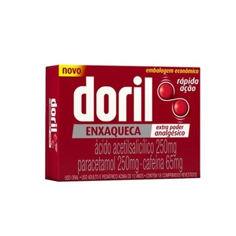 doril enxaqueca 18 comprimidos revestidos