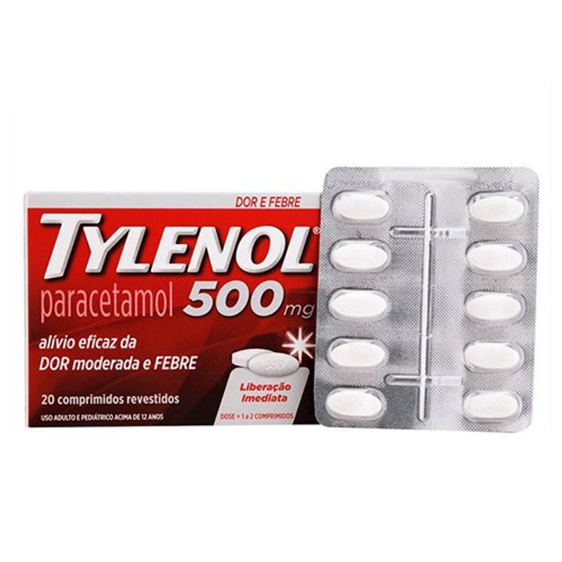 tylenol 500mg 20 comprimidos
