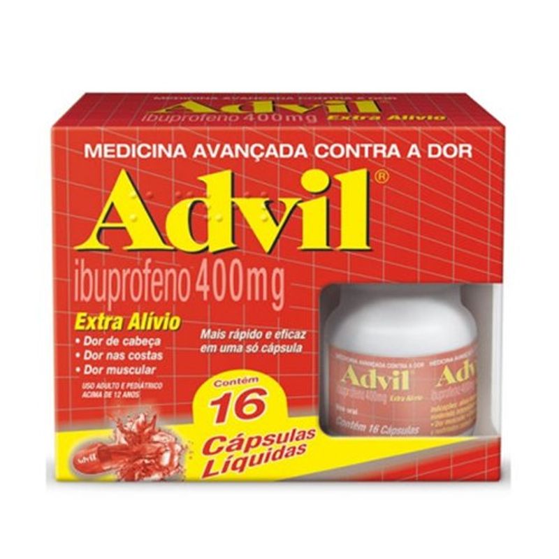 advil 400mg 16 cápsulas