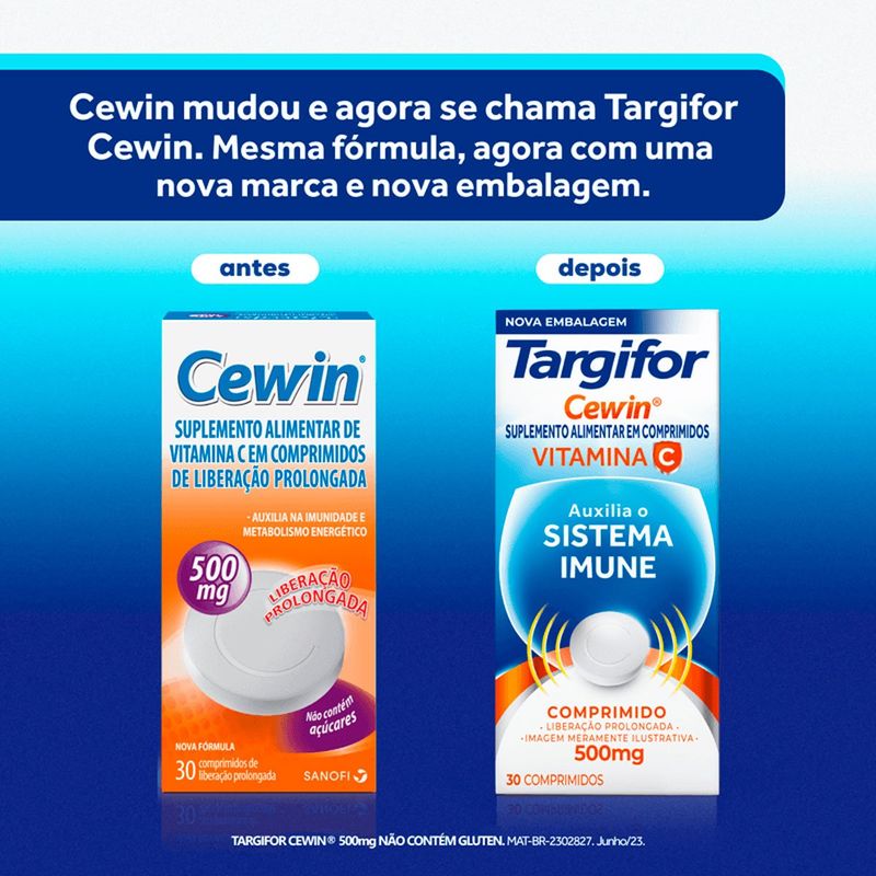 cewin 500mg 30 comprimidos de liberação prolongada sanofi-aventis referência