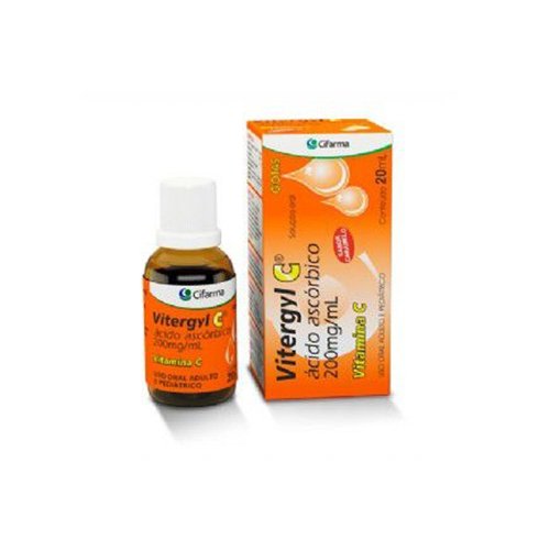 Vitergyl C Gotas Caramelo 200mg 20ml