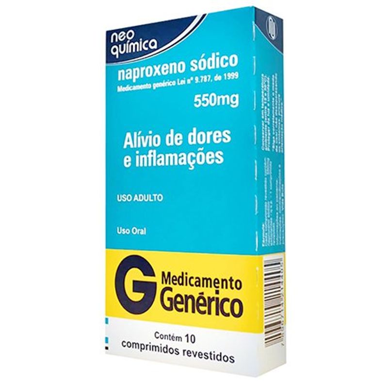 naproxeno sodico 550mg 10 comprimidos revestidos