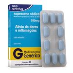 naproxeno sódico 550mg 20 comprimidos revestidos