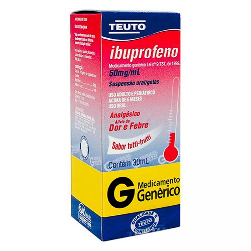 Ibuprofeno 50mg/mL - 30mL - Teuto G