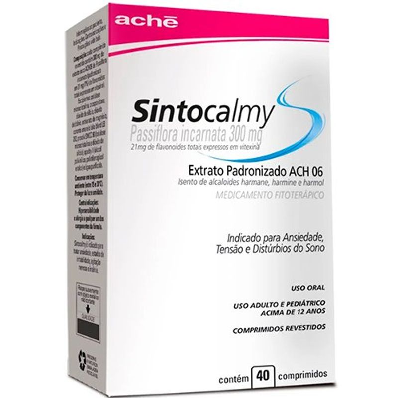 sintocalmy 300mg 40 comprimidos revestidos