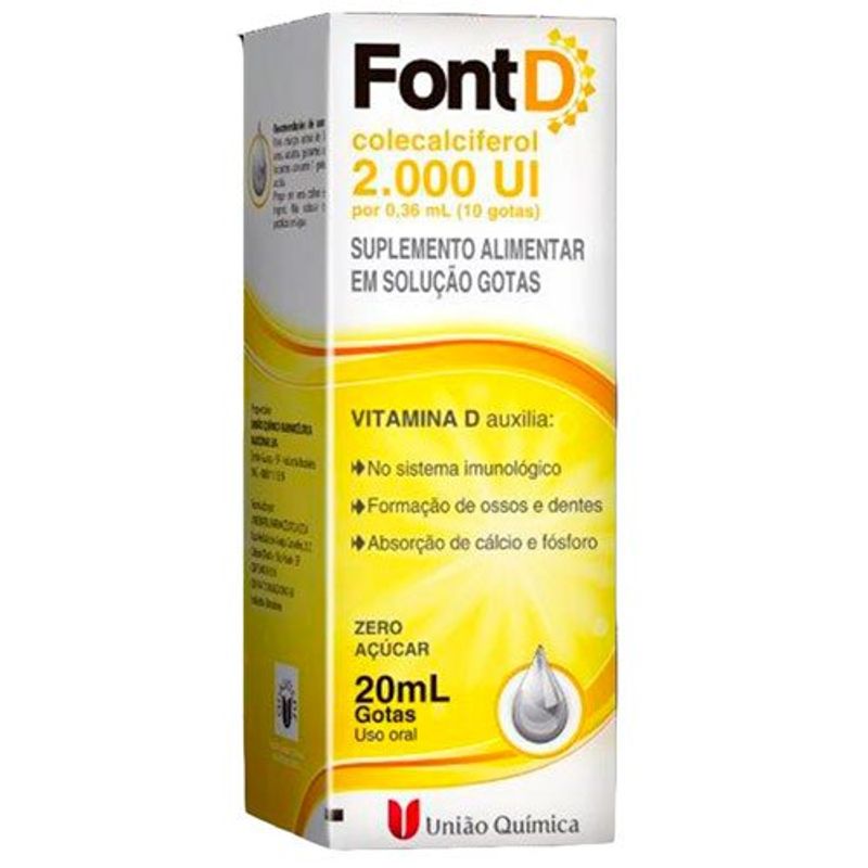 font d 200ui solução oral 20ml