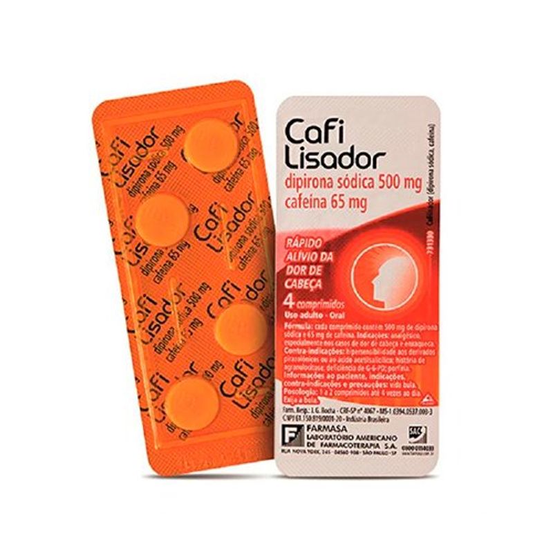 cafilisador 4 comprimidos