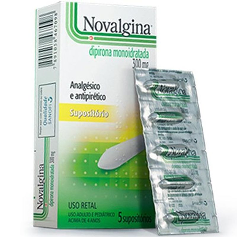 novalgina 300mg 5 supositório