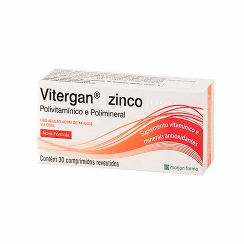 vitergan zinco 30 comprimidos marjan