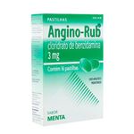 angino rub 3mg 16 pastilhas sabor menta