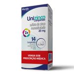 unizinco 20mg 14 comprimidos