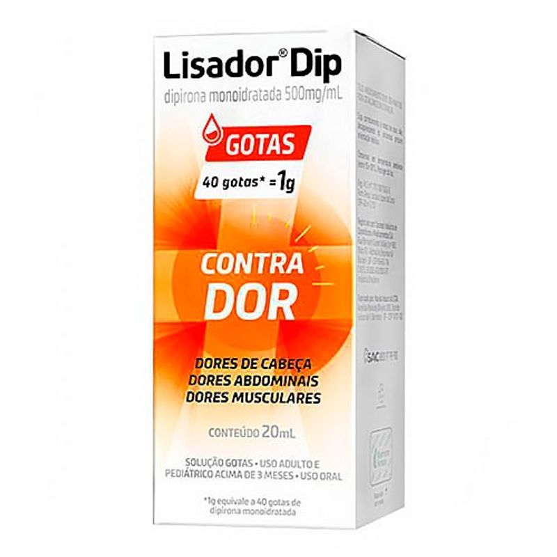 lisador dip 500mg/ml 20 ml