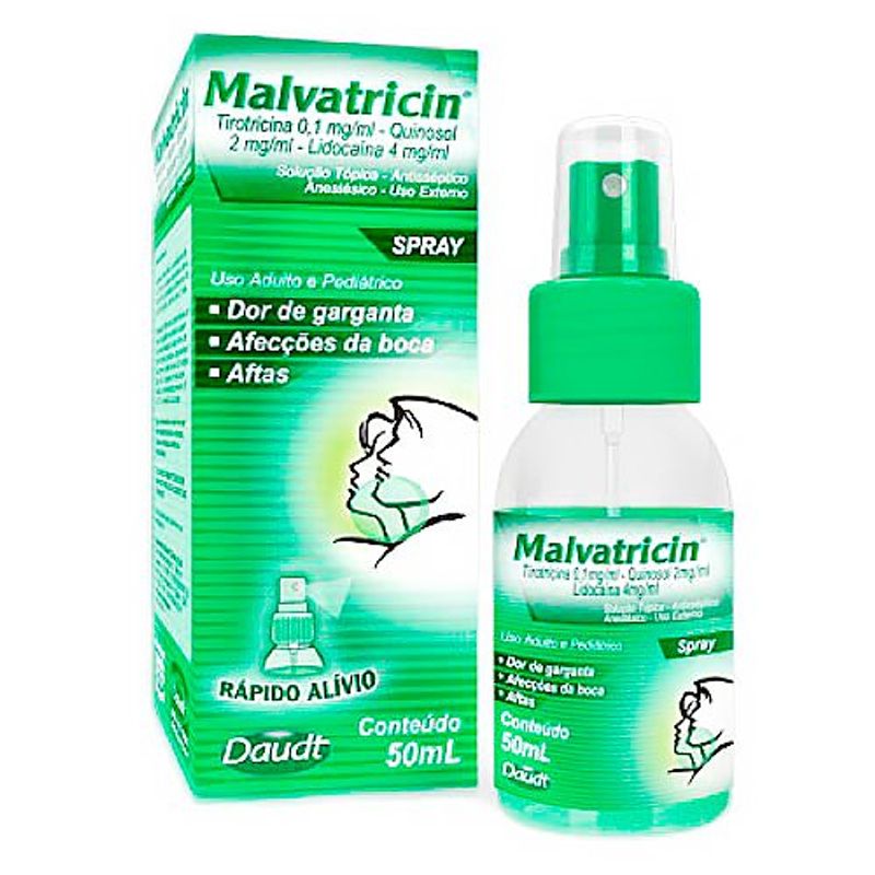 malvatricin 1+2+4mg/ml spray 50 ml