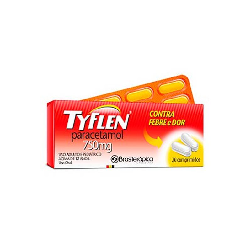 tyflen 750mg 20 comprimidos