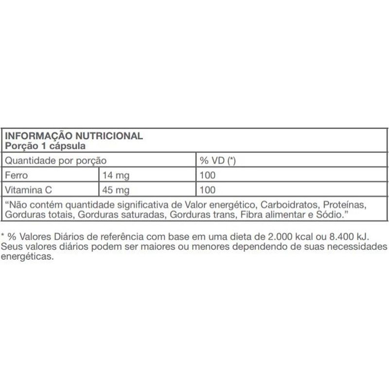 fisiogen 30 cápsulas ferro+vitamina c zambon