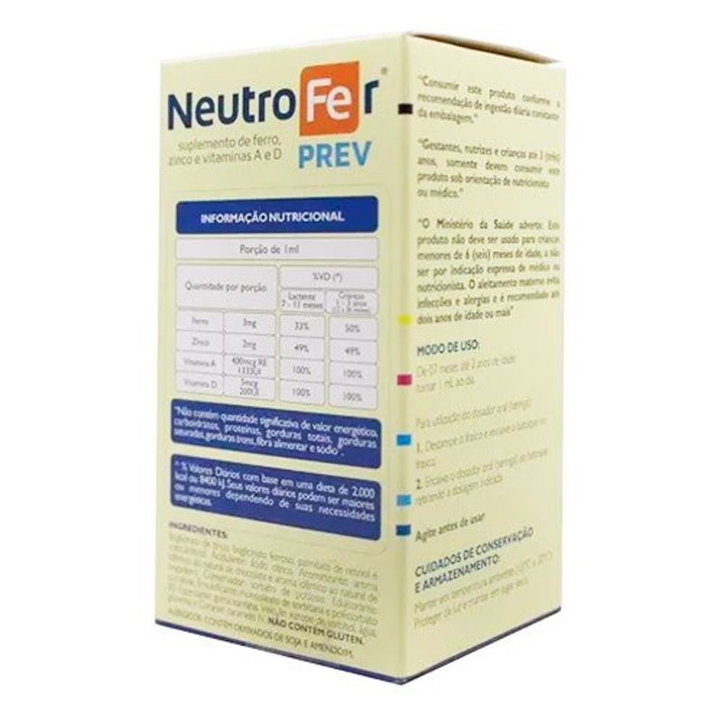 neutrofer prev suspensão 60ml