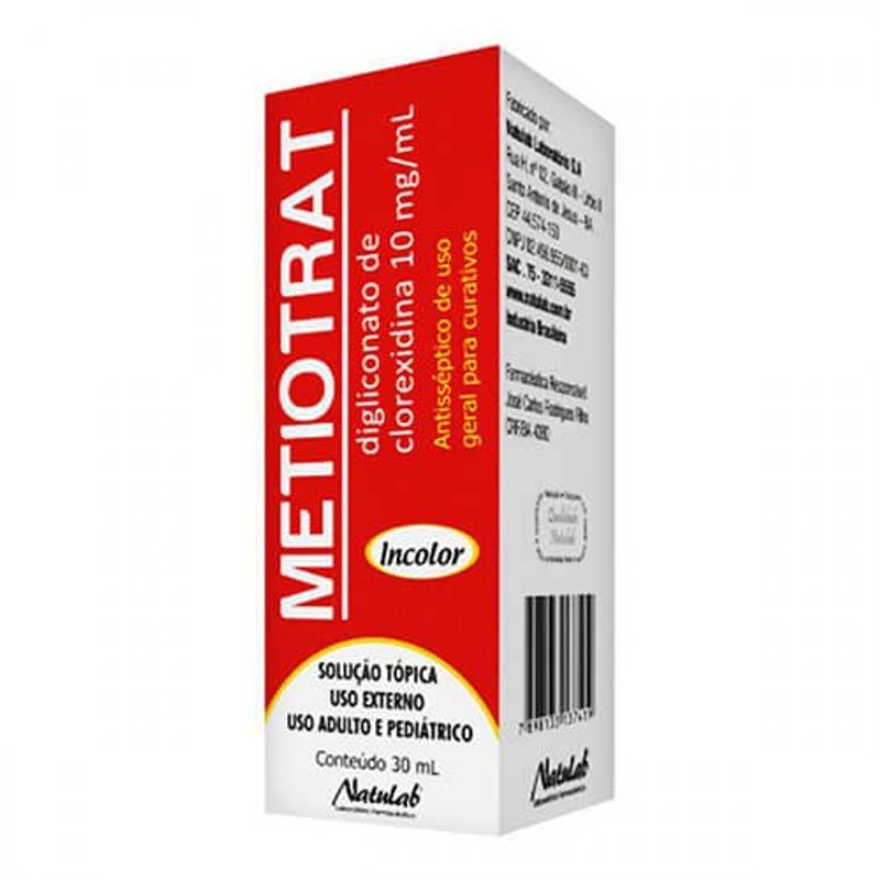 metiotrat 10mg/ml solução tópica 30ml natulab