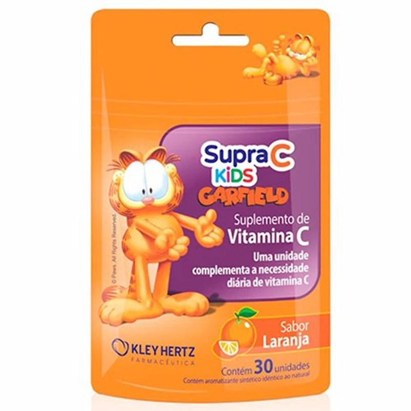 supra c kids garfield 30 gomas sabor laranja kley hertz similar