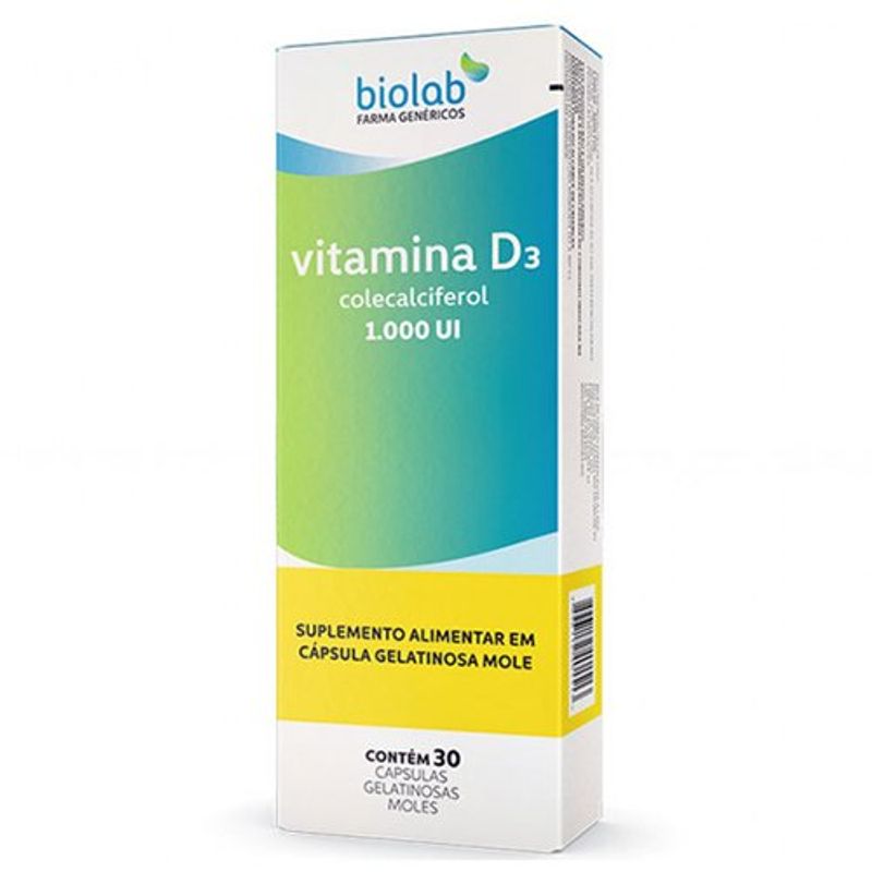 vitamina d3 1000 ui 30 cápsulas biolab similar