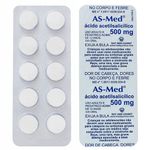 as-med 500mg cartela 10 comprimidos