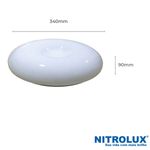 luminária led bivolt 16w 4000k luz amarela sp-002n nitrolux (mp)