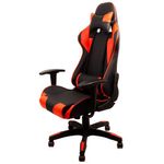 cadeira para escritório gamer latcor preto e vermelho jao5901
