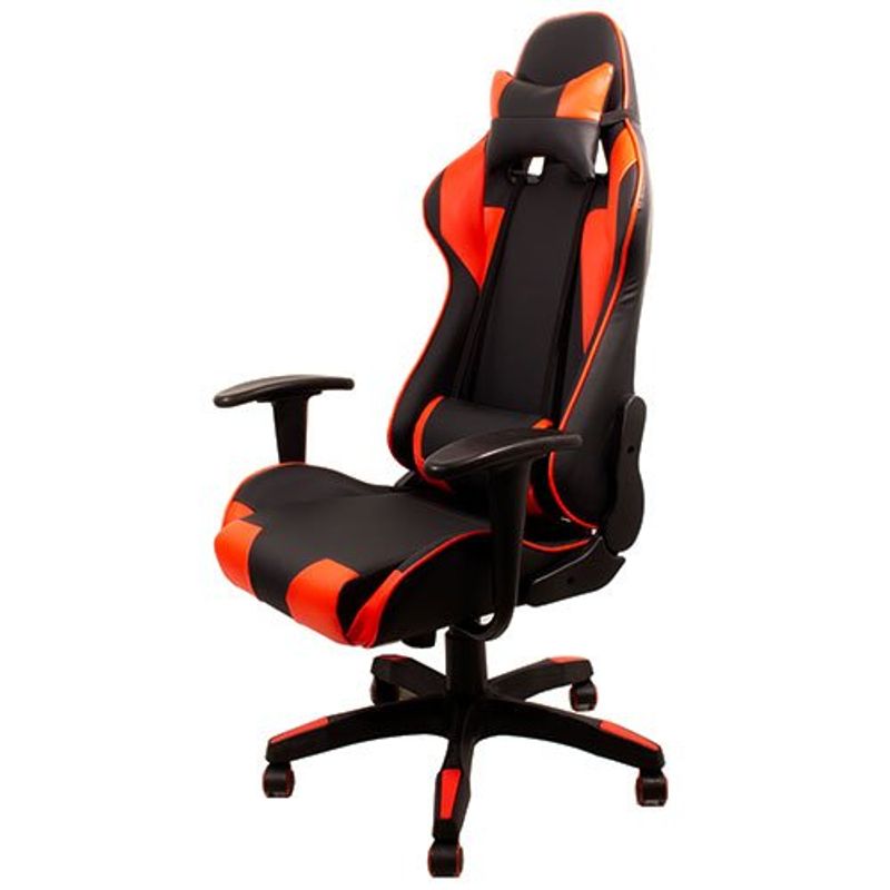cadeira para escritório gamer latcor preto e vermelho jao5901