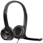 headset logitech h390 estéreo usb - preto