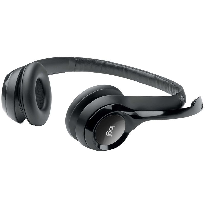 headset logitech h390 estéreo usb - preto
