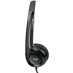 headset logitech h390 estéreo usb - preto