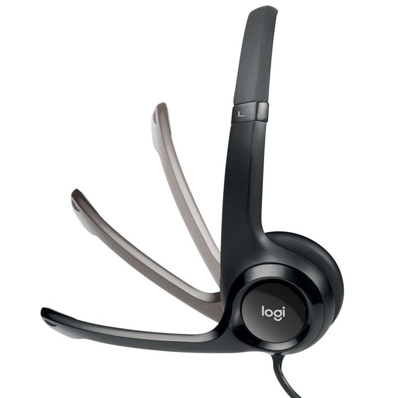 headset logitech h390 estéreo usb - preto