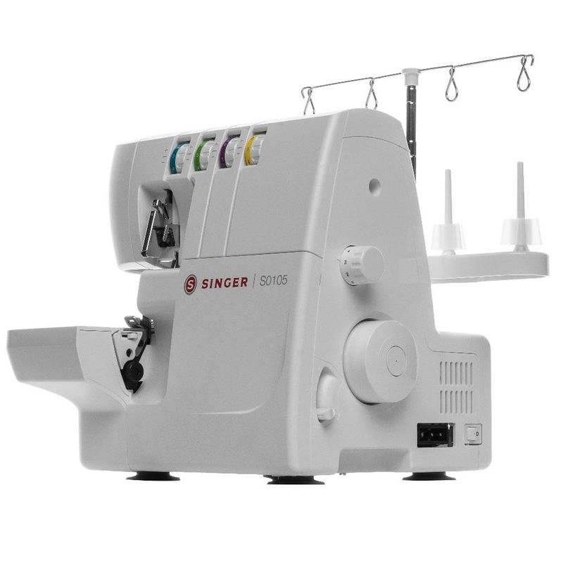 máquina de costura singer overloque doméstica branca s0105