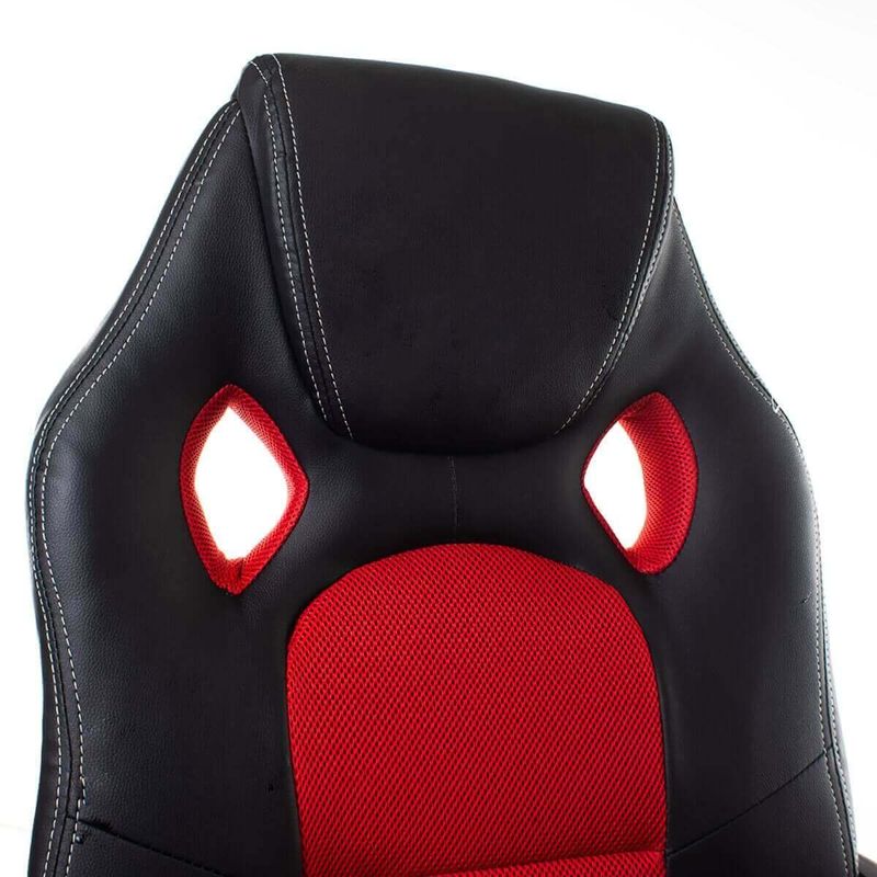 cadeira para escritório gamer latcor vermelho jaoc5179