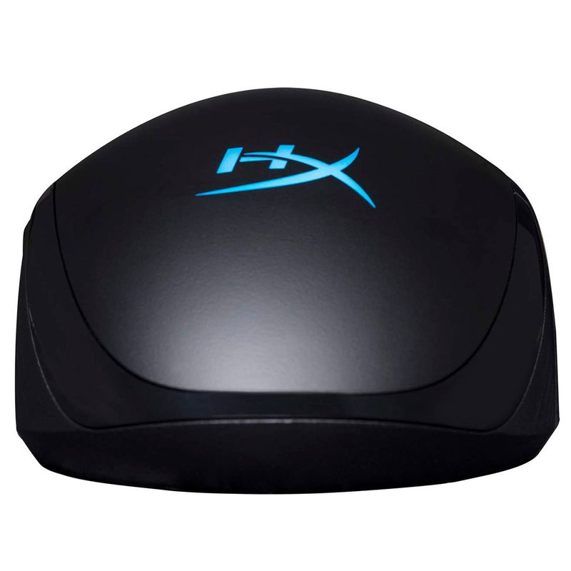 mouse gamer hyperx pulsefire rgb até 6200 dpi 7 botões preto hx-mc004b