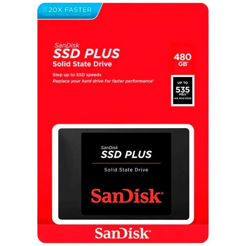 disco sandisk ssd interno g26 plus 2.5 480gb sata 3.0 (mp)