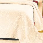kit colcha solteiro branyl 2 peças imperial bege 180x235cm (mp)