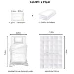 kit colcha solteiro branyl 2 peças imperial bege 180x235cm (mp)