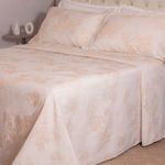 kit colcha queen branyl 3 peças dalia bege 235x260cm (mp)