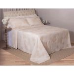 kit colcha queen branyl 3 peças dalia bege 235x260cm (mp)