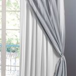 cortina branyl lina voil liso com forro tecido blackout 70% 230x260cm cinza (mp)