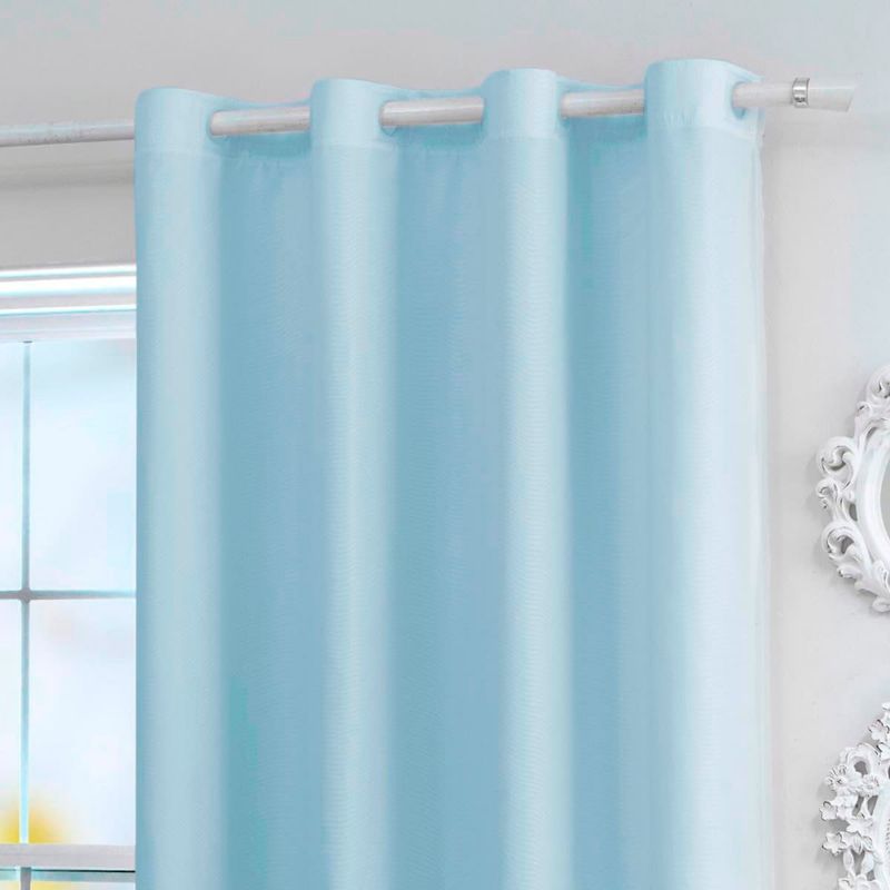 cortina branyl arco voil liso com forro 180x280cm azul (mp)