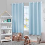 cortina branyl arco voil liso com forro 180x280cm azul (mp)