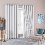 cortina branyl desirée voil trabalhado com forro 250x380cm branco (mp)