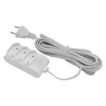extensão fame 2p+t 3 tomadas 1,5m 10a/250v branco (mp)