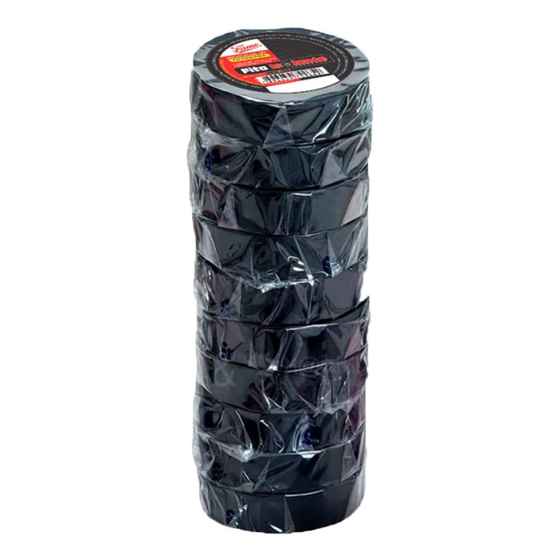 fita isolante fame antichama 19mmx10m preta (mp)