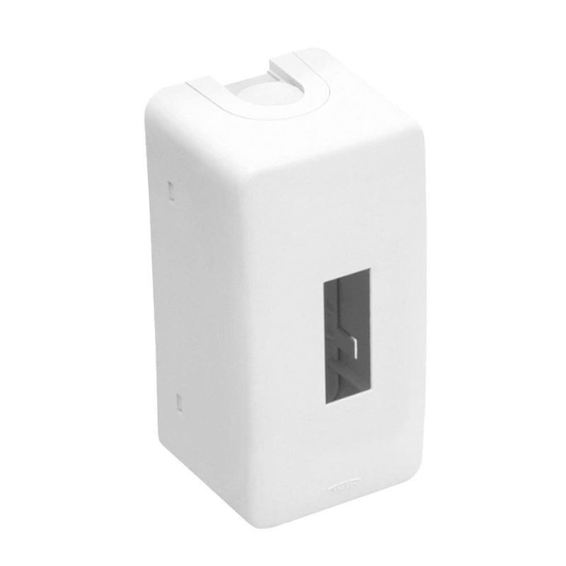 caixa de sobrepor fame para 1 ou 2 disjuntor 14x7x6,5cm branco (mp)