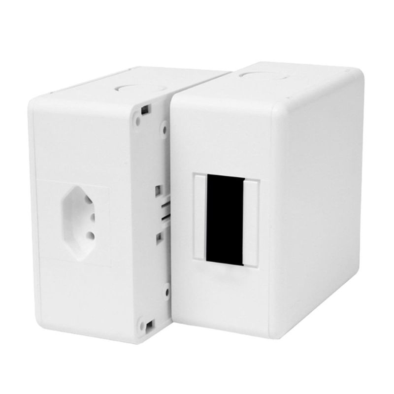 caixa de distribuição fame de embutir para disjuntor 2p+t 2344 branco (mp)